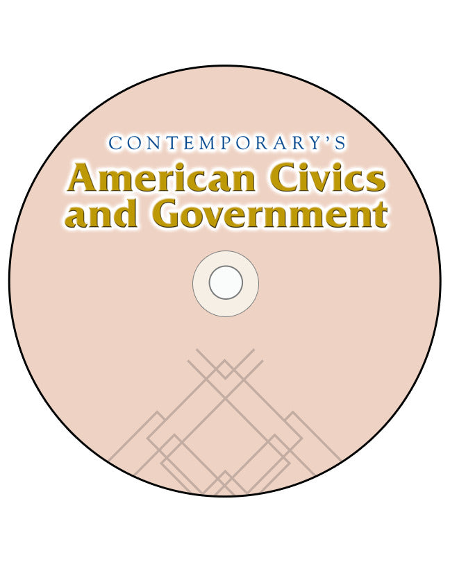 American Civics & Government Student Cd Rom Only