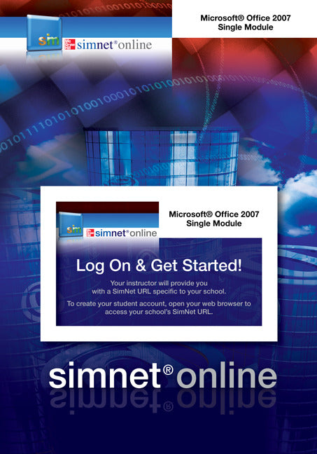 Simnet For Office 2007 One Module Registration Card