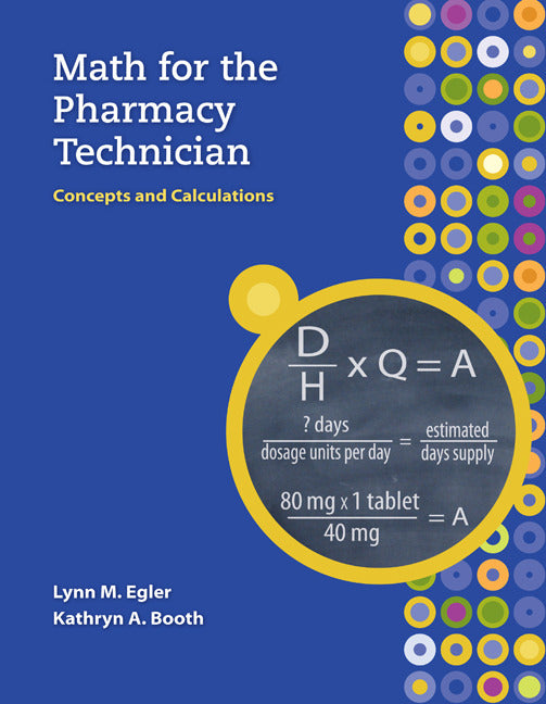 Mp Math For The Pharmacy Technician With Student Cd Rom