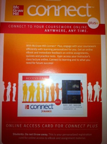 Connect Access Card For Foundations Of Financial Management