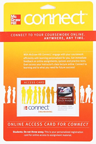 Connect Access Card For Engineering Circuit Analysis 8e