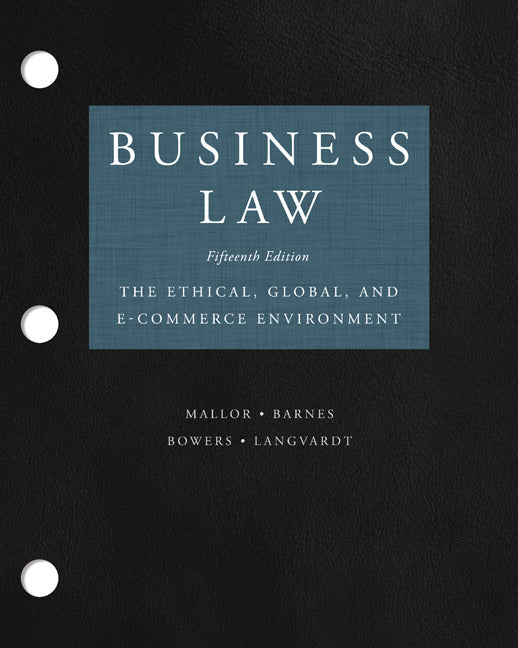 Loose Leaf For Business Law