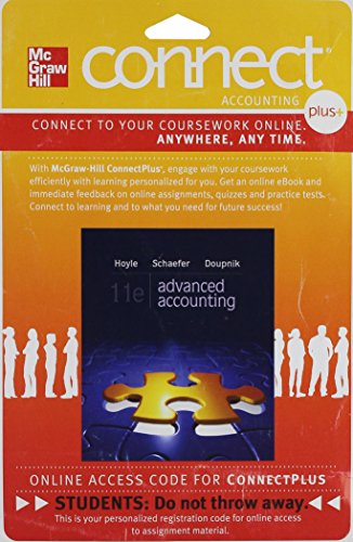 Connect 1 Semester Access Card For Advanced Accounting