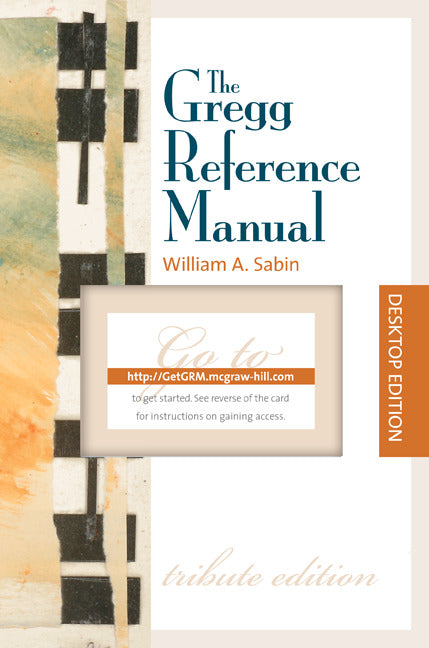 The Gregg Reference Manual Desktop Edition Access Card