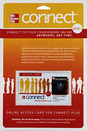 Connect 1 Semester Access Card For M International Business