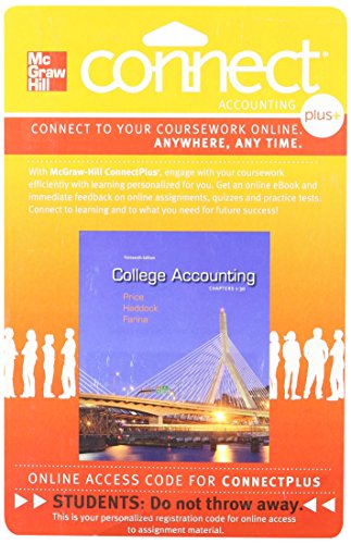 Connect 2 Semester Access Card For College Accounting