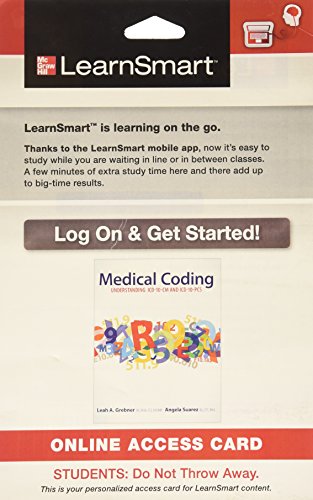 Learnsmart Access Card For Medical Coding Understanding Icd 10 Cm & Icd 10 Pcs
