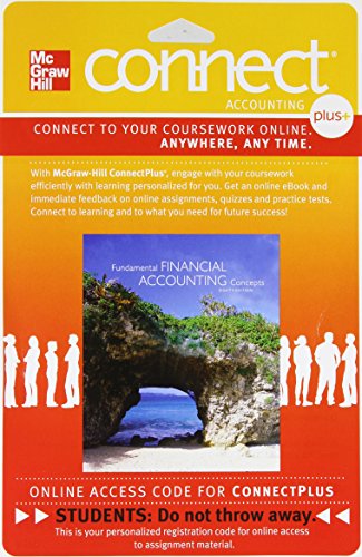 Connect 1 Semester Access Card For Fundamental Financial Accounting Concepts 8e