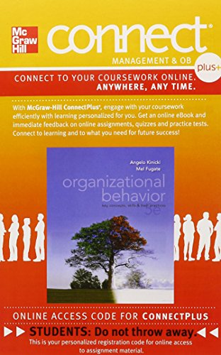 Connect 1 Semester Access Card For Organizational Behavior Key Concepts Skills & Best Practices 5e