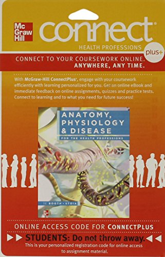 Connect 1 Semester Access Card For Anatomy Physiology & Disease For The Health Professions 3e