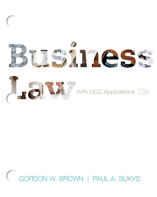 Loose Leaf For Brown Business Law