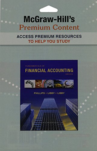 Premium Content Access Card For Fundamentals Of Financial Accounting 4e