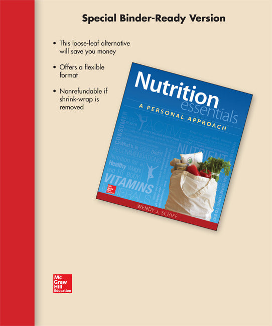 Loose Leaf For Nutrition Essentials A Personal Approach