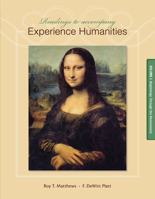 Readings To Accompany Experience Humanities Volume 1 8e