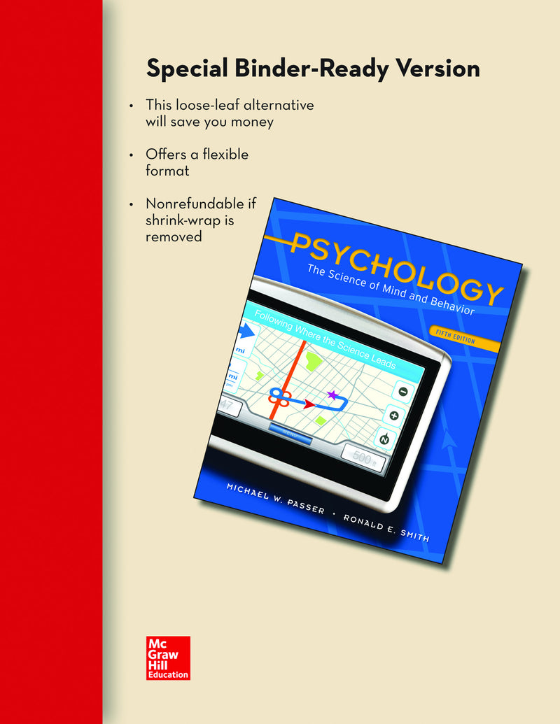 Looseleaf For Psychology The Science Of Mind & Behavior 5e