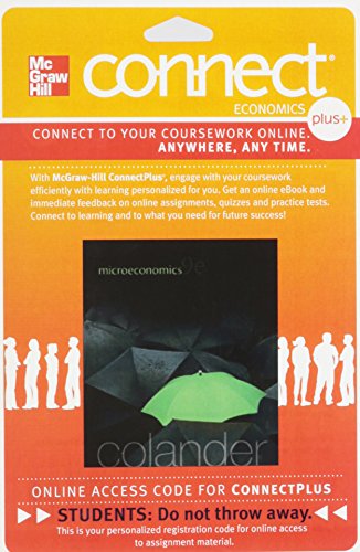 Connect 1 Semester Access Card For Microeconomics 9e