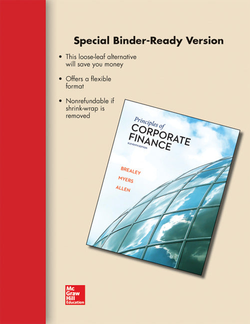 Loose Leaf For Principles Of Corporate Finance
