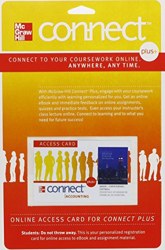 Connect 1 Semester Access Card For Essentials Of Advanced Financial Accounting