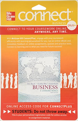Connect 1 Semester Access Card For Business A Changing World 9e