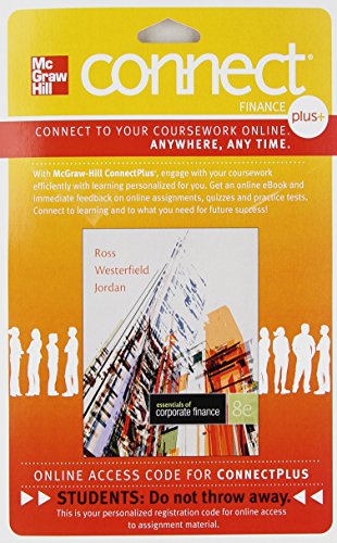 Connect 1 Semester Access Card For Essentials Corporate Finance 8e