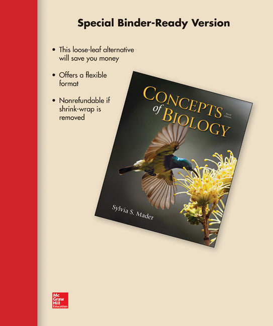 Loose Leaf Version For Concepts Of Biology 3e