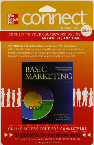 Connect 1 Semester Access Card For Basic Marketing