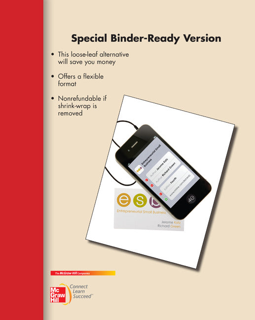 Loose Leaf For Entrepreneurial Small Business 4e