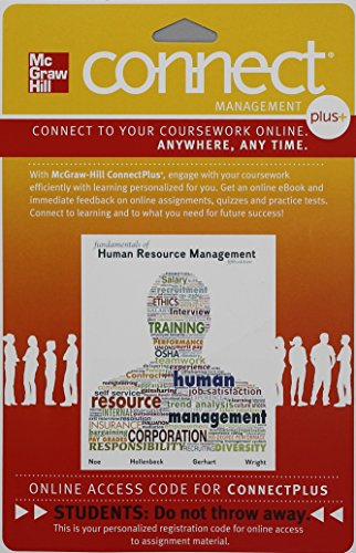 Connect 1 Semester Access Card For Fundamentals Of Human Resource Management 5e