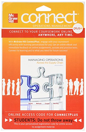 Connect 1 Semester Access Card For Managing Operations Across Supply Chain 2e