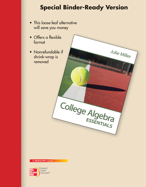 Loose Leaf Version For College Algebra Essentials