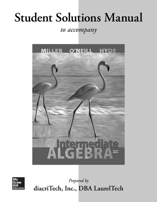 Student Solutions Manual For Intermediate Algebra 4e