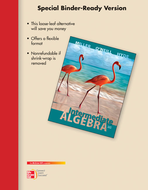 Loose Leaf Version For Intermediate Algebra 4e