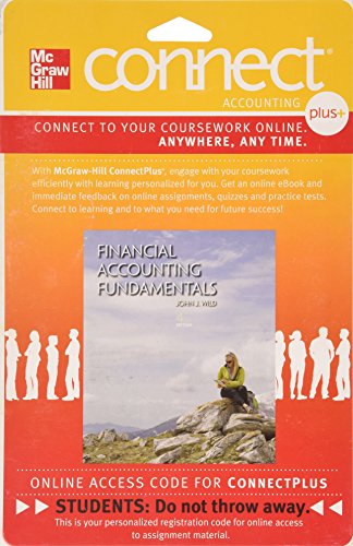 Connect 1 Semester Access Card For Financial Accounting Fundamentals 4e