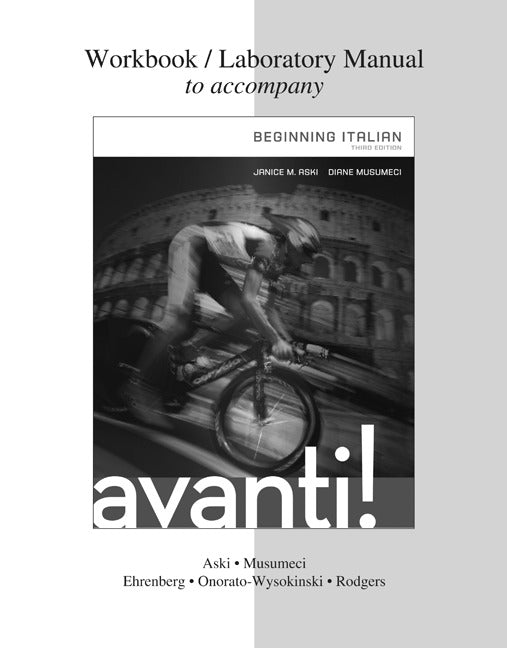 Workbook Laboratory Manual For Avanti 3e