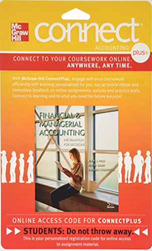 Connect 2 Semester Access Card For Financial & Managerial Accounting 5e