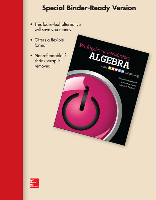 Loose Leaf Version For Prealgebra & Introductory Algebra