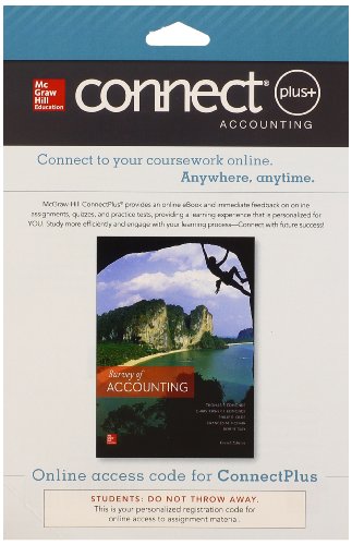 Connect 1 Semester Access Card For Survey Of Accounting 4e