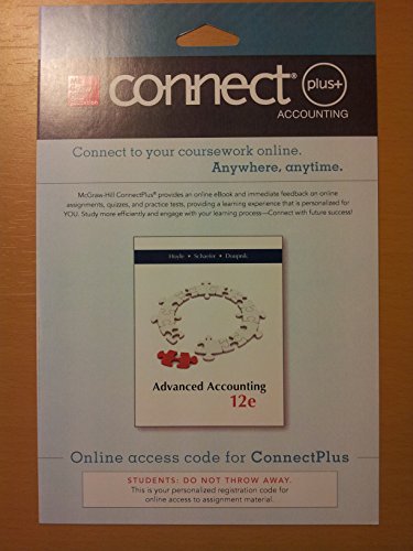 Connect 1 Semester Access Card For Advanced Accounting