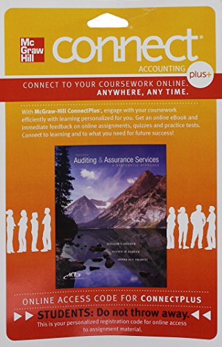 Connect 2 Semester Access Card For Auditing & Assurance Services A Systematic Approach 9e
