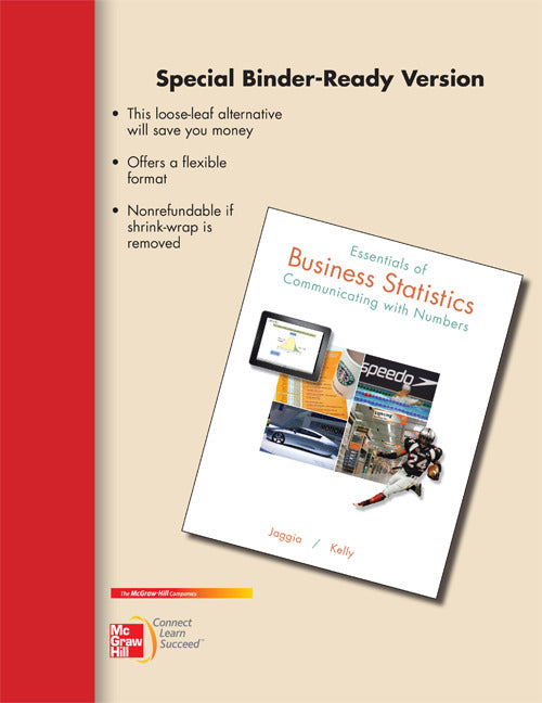 Loose Leaf For Essentials Of Business Statistics