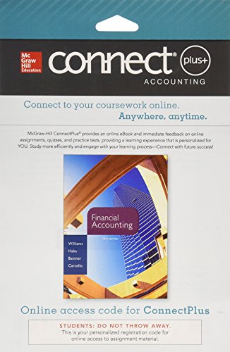 Connect 1 Semester Access Card For Financial Accounting