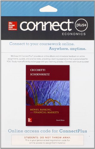 Connect 1 Semester Access Card For Money Banking & Financial Markets 4e