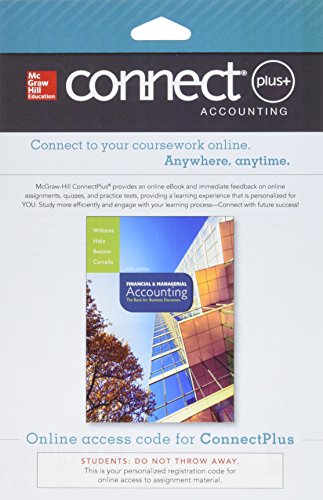 Connect 2 Semester Access Card For Financial & Managerial Accounting