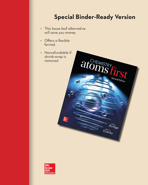 Loose Leaf Version For Chemistry Atoms First 2e