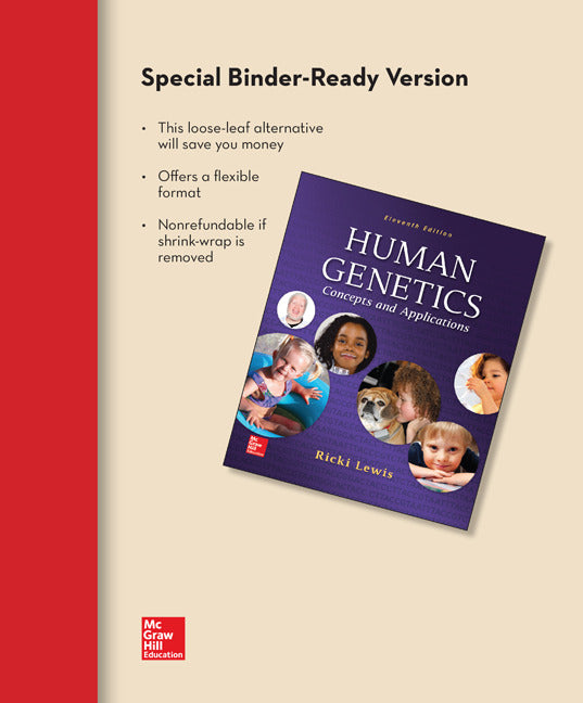 Loose Leaf Version For Human Genetics