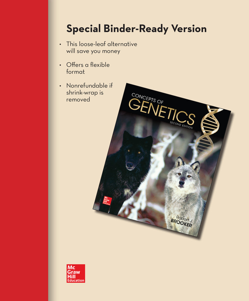 Loose Leaf Version For Concepts Of Genetics 2e
