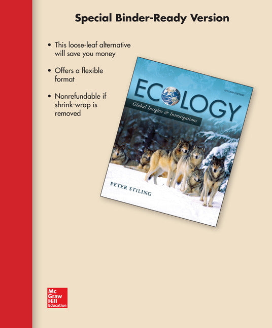 Loose Leaf Version For Ecology 2e