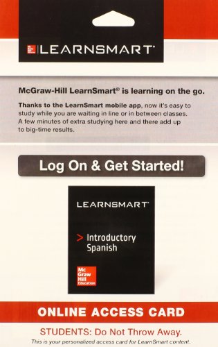Learnsmart Access Card Two Semester For Introductory Spanish