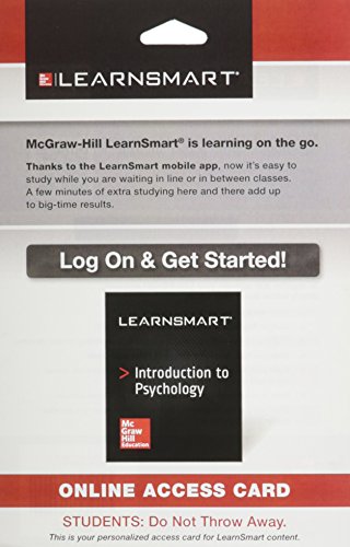 Learnsmart Access Card 1 Semester For Intro Psychology