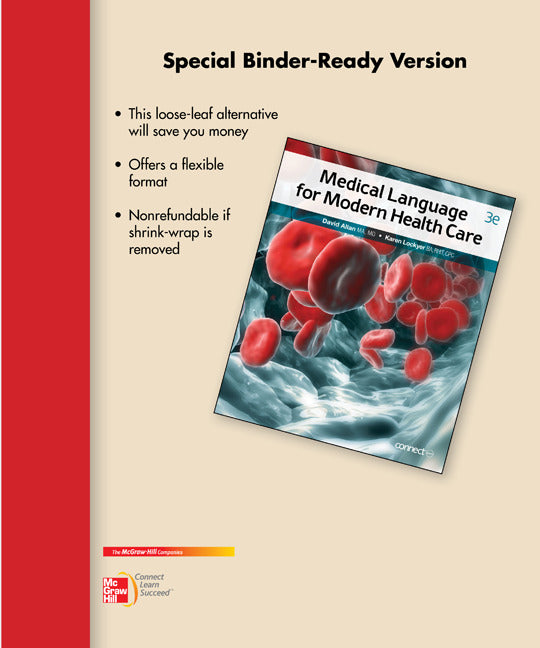Loose Leaf For Medical Language For Modern Health Care 3e